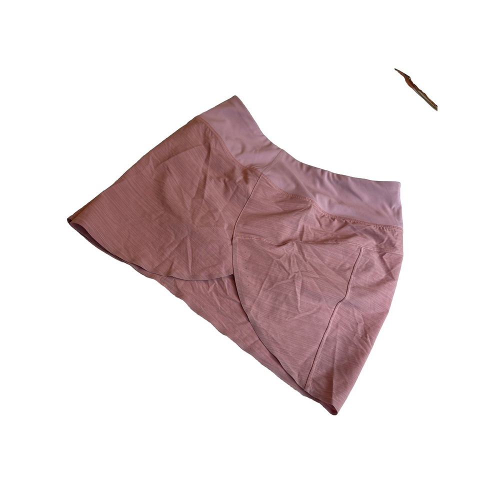 Athleta Run With It Textured 3.5" Lined Shorts Space Dyed Begonia Women's 1X